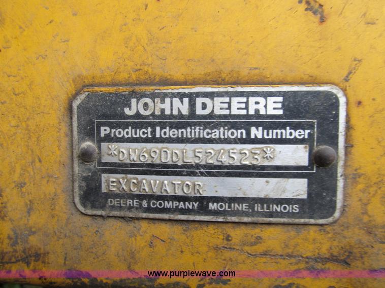 image for item A5442 1989 John Deere 690D-LC excavator