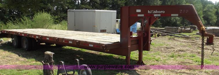 image for item B5011 1990 Hillsboro 32' goose neck trailer