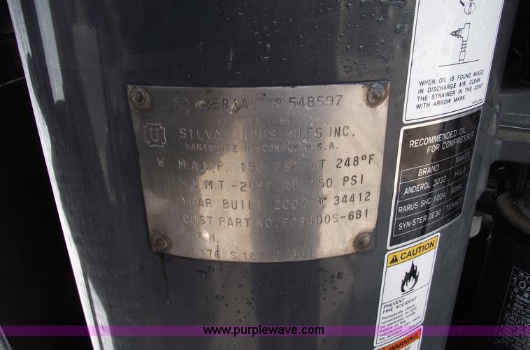 image for item C5505 2007 Air Man PBS400S 400 CFM compressor