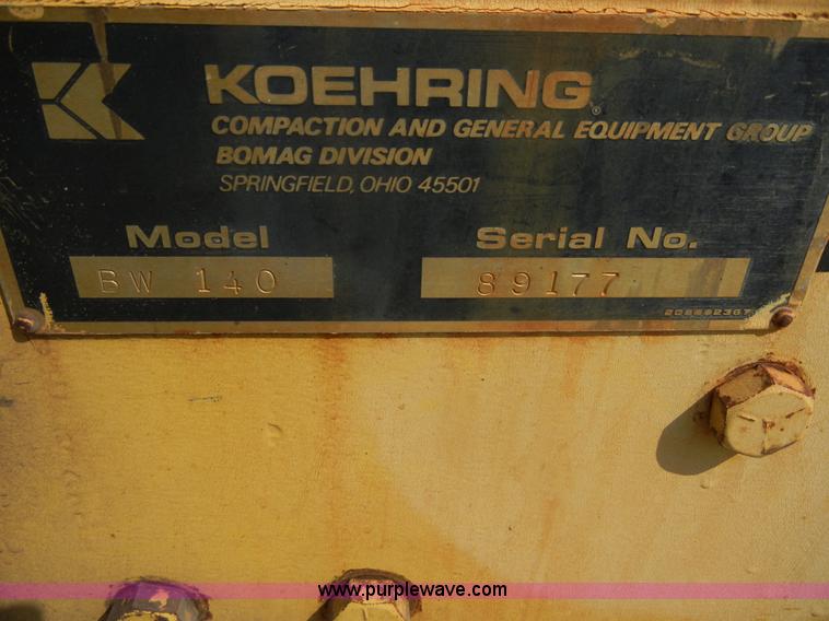 image for item D9931 1984 Bomag BW140 roller