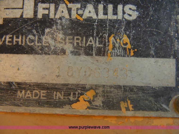 image for item D9934 1978 Fiat-Allis 605B wheel loader