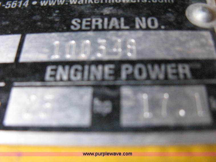 image for item A4336 2009 Walker ZTR high vac mower