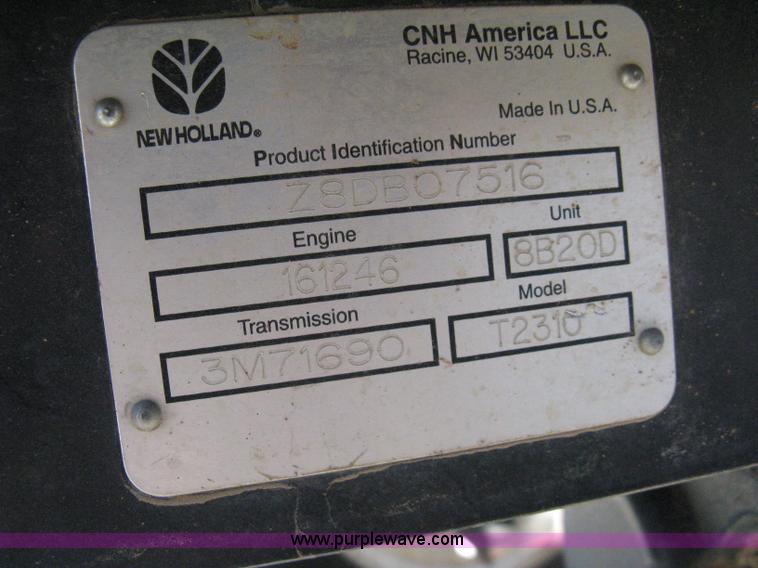 image for item A4342 2008 New Holland T2310 MFWD tractor