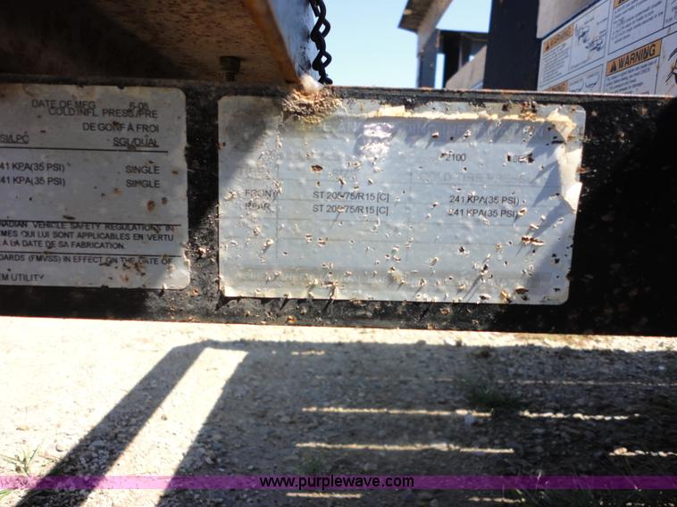 image for item A5170 2009 Load Trail 18' tandem axle utility trailer