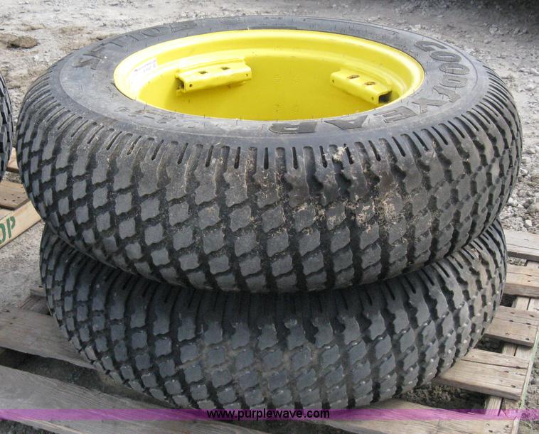 image for item B9547 John Deere front wheels with Goodyear turf tires