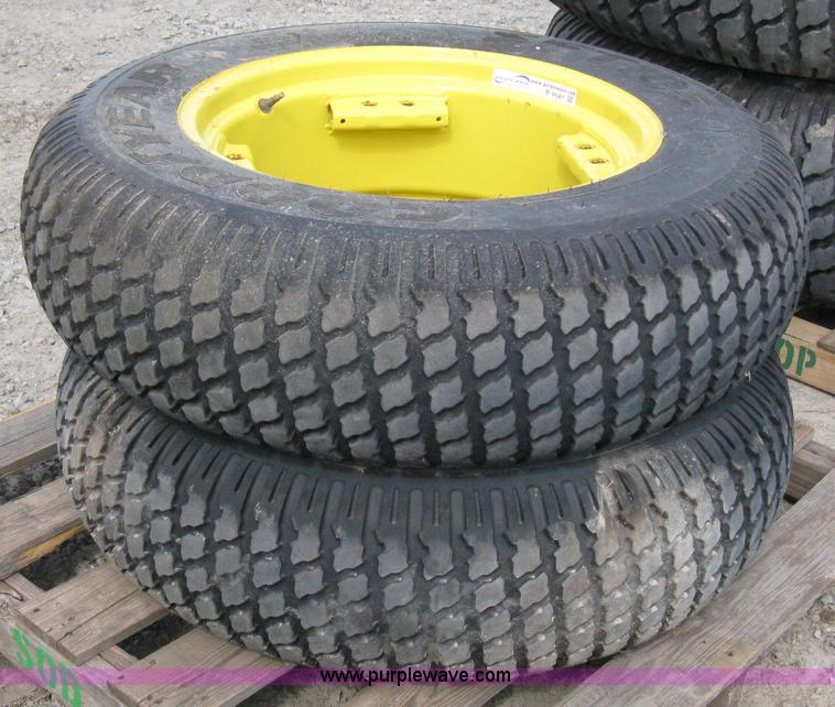 image for item B9547 John Deere front wheels with Goodyear turf tires