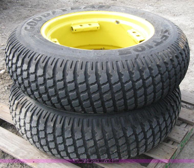 image for item B9547 John Deere front wheels with Goodyear turf tires