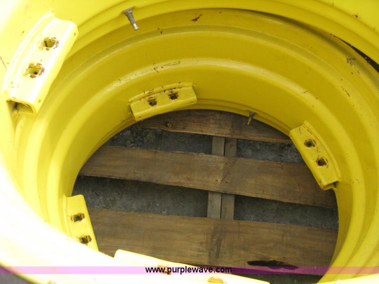 image for item B9548 John Deere rear wheels with Goodyear turf tires