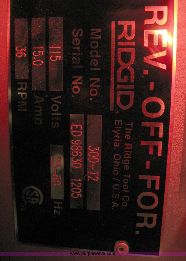 image for item B9563 Ridgid 300-T2 power drive complete pipe threader