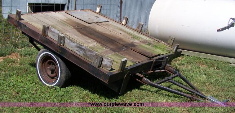 image for item C9394 Shop built two wheel trailer
