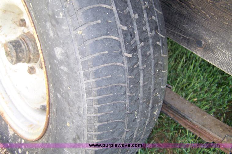 image for item C9394 Shop built two wheel trailer