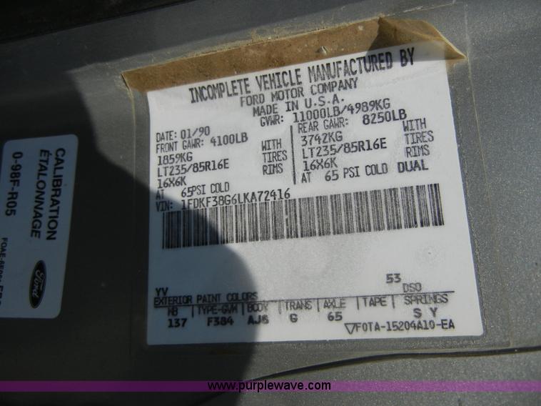 image for item D9929 1990 Ford F350 custom pickup truck