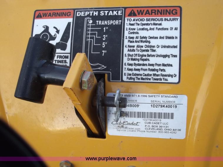 image for item G9306 Cub Cadet RT65 rear tine tiller