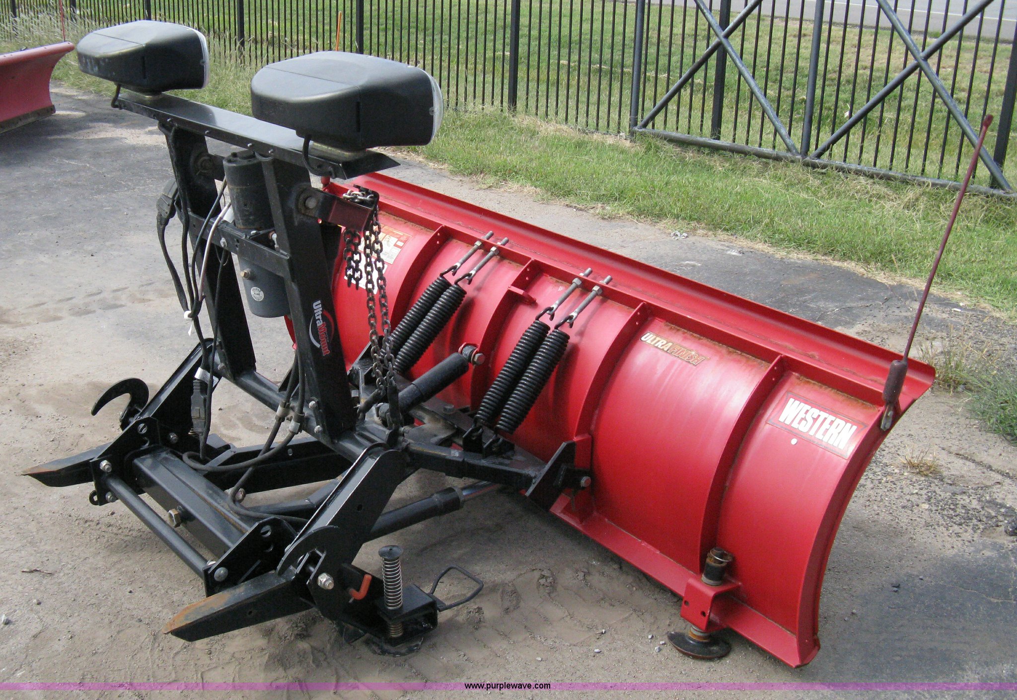 Western Ultra Finish 7.5' snow plow in Andover, KS Item A4332 sold