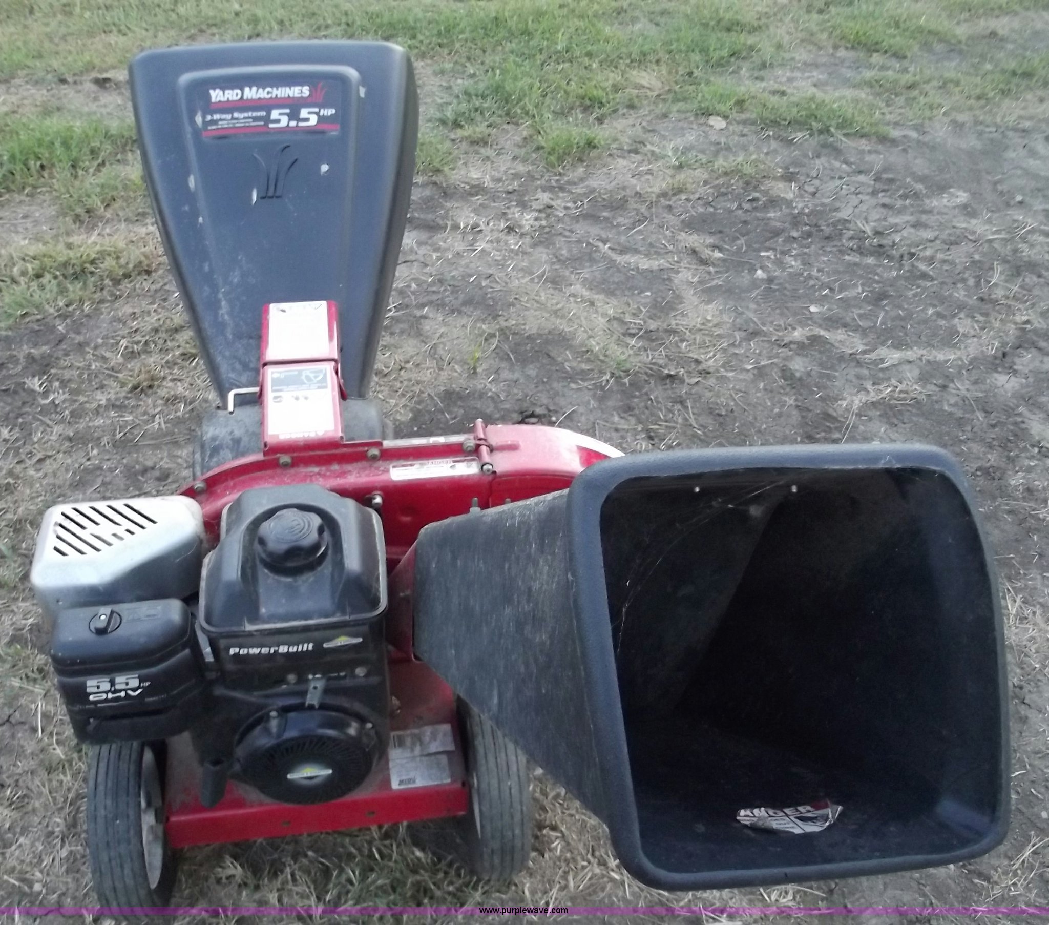 Yard Machine 5.5 HP limb chipper in Roca, NE Item G9305 sold Purple