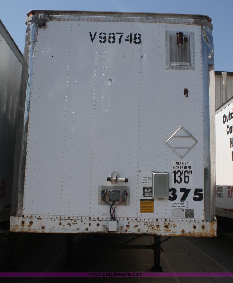 image for item A2300 1995 Stoughton 48' dry van trailer with interior shelving and lighting