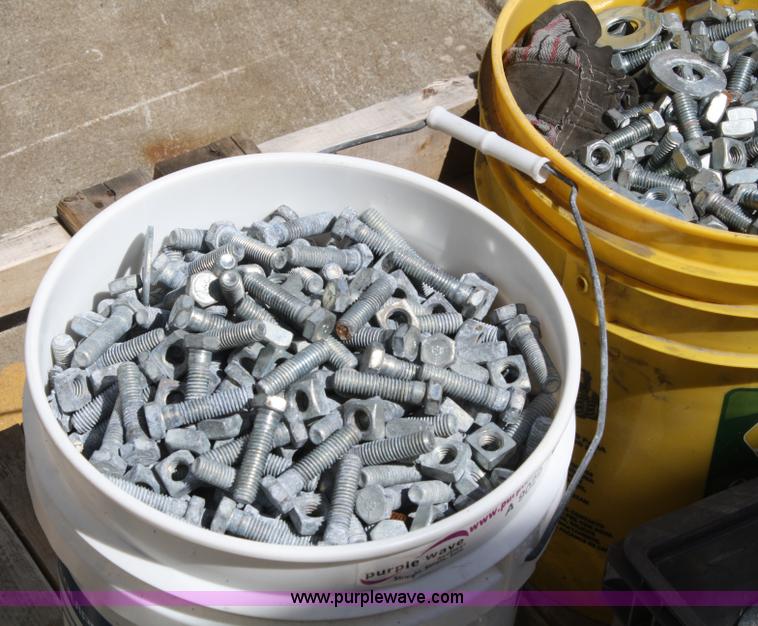 (5) buckets of assorted bolts in Spring Hill, KS Item A9029 sold