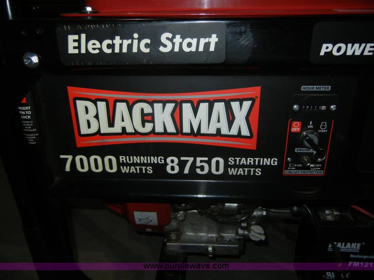 image for item C9065 Black Max 7,000 watt generator
