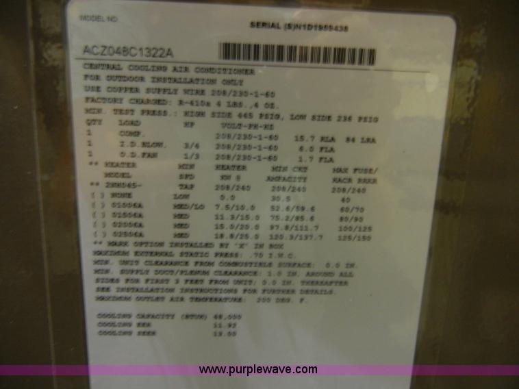 image for item C9086 Central Cooling air conditioner