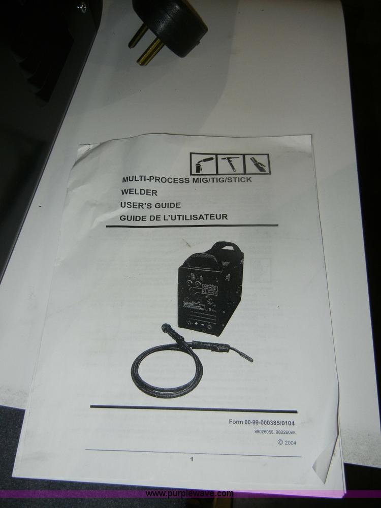 image for item C9103 Multi-Process MIG/TIG/Stick welder