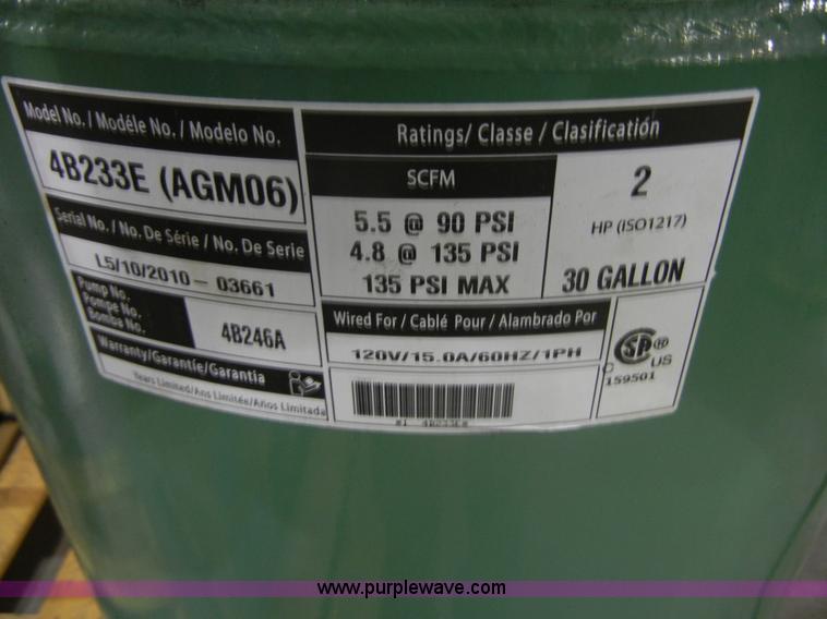 image for item C9129 SpeedAire 30 gallon air compressor