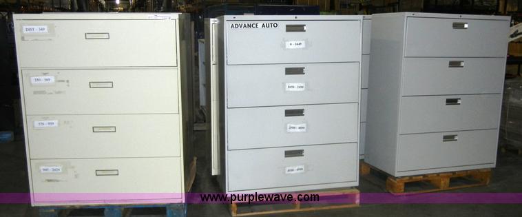 image for item C9197 (6) metal filing cabinets