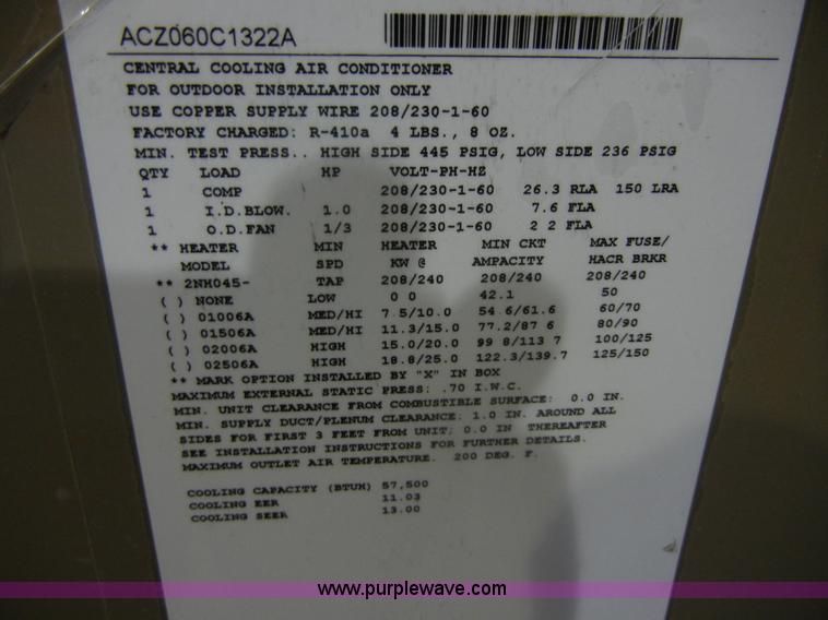 image for item D9978 Central Cooling air conditioner