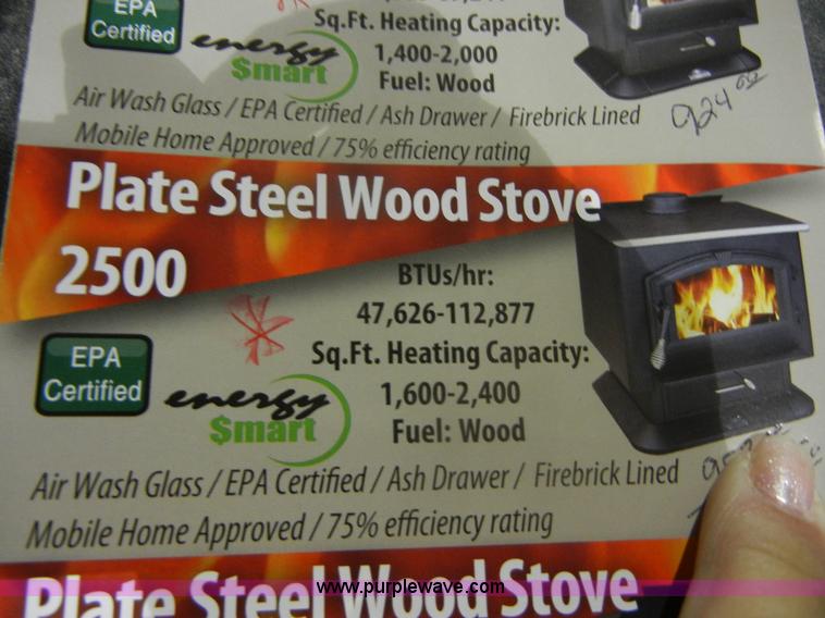 image for item D9979 Breckwell plate steel wood stove