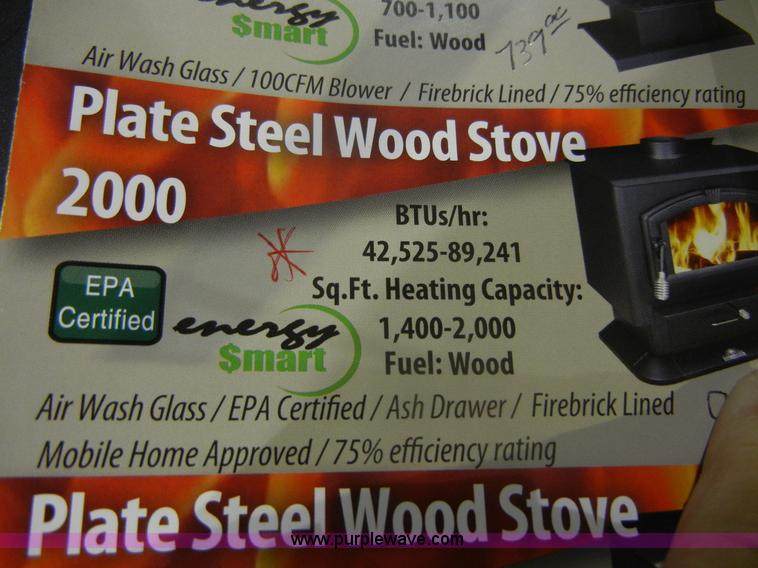 image for item D9980 Breckwell plate steel wood pellet stove