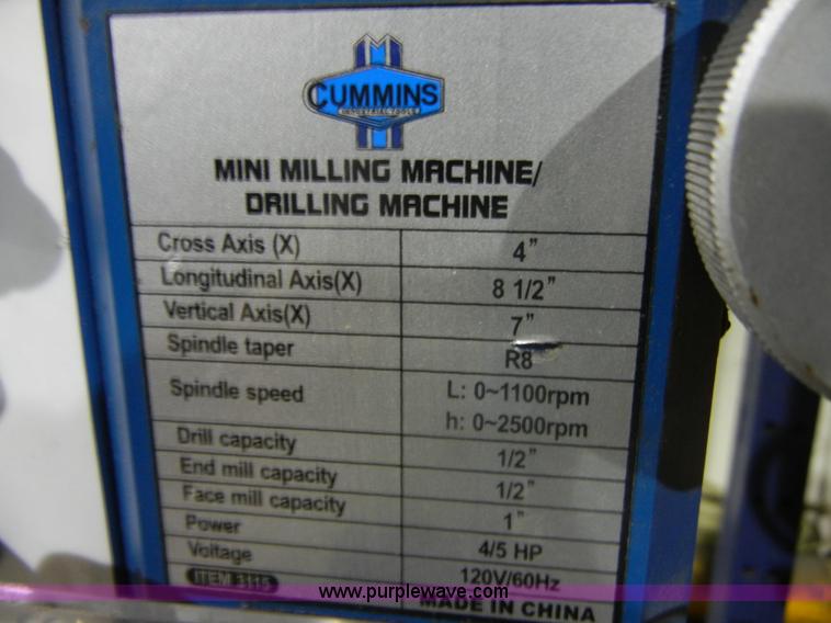 image for item D9990 Cummins mini milling/drilling machine