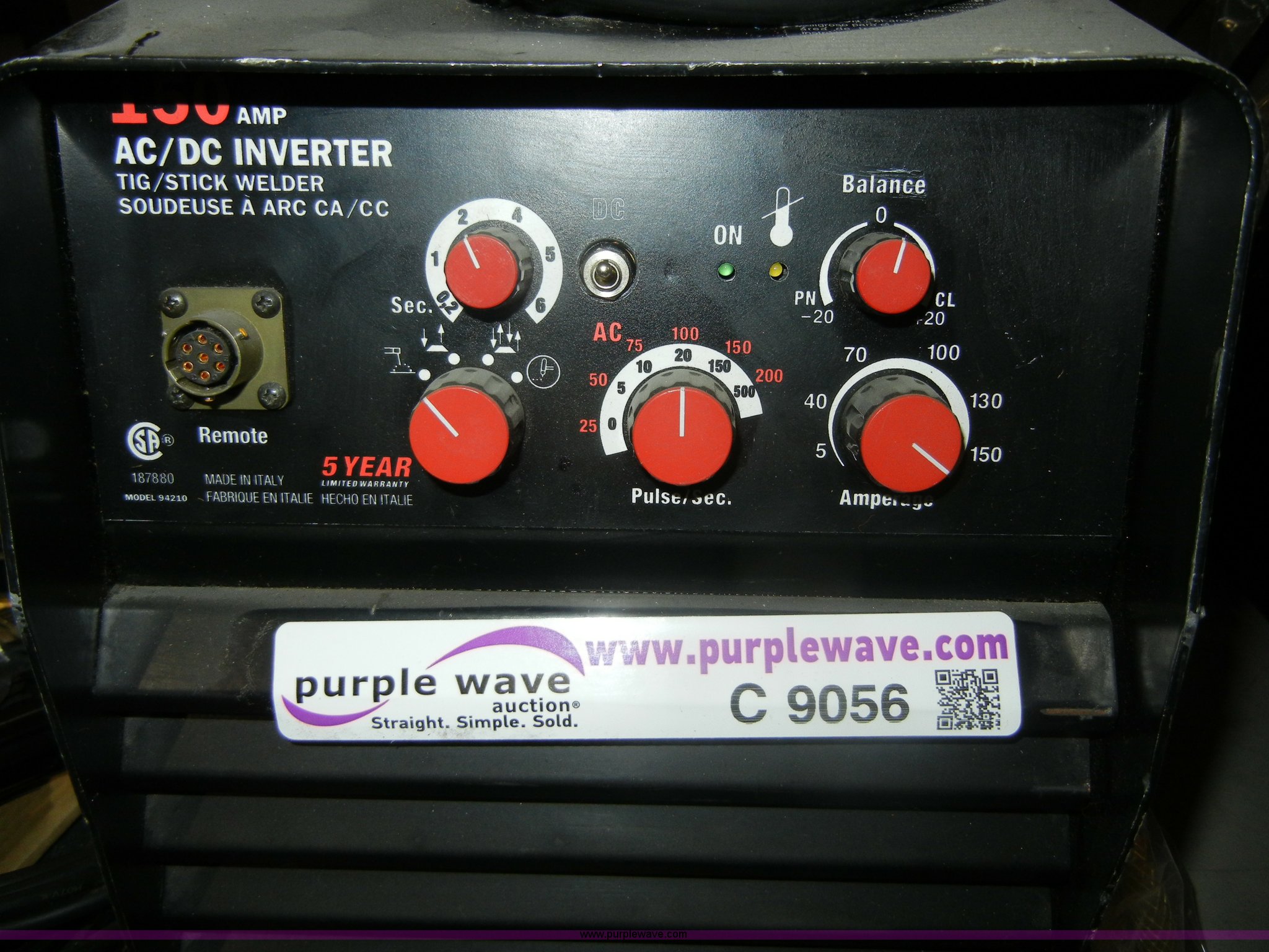 Matco arc/tig welder in Spring Hill, KS Item C9056 sold Purple Wave