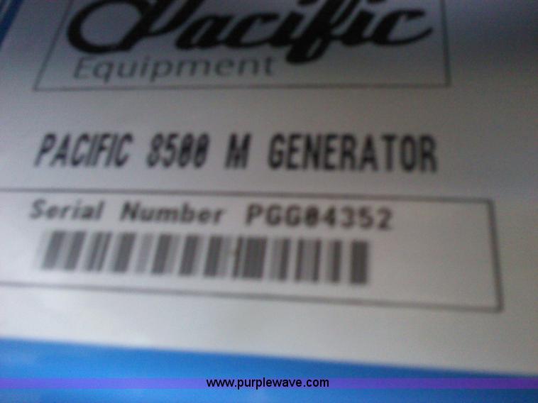 image for item A1322 Pacific 8500M generator