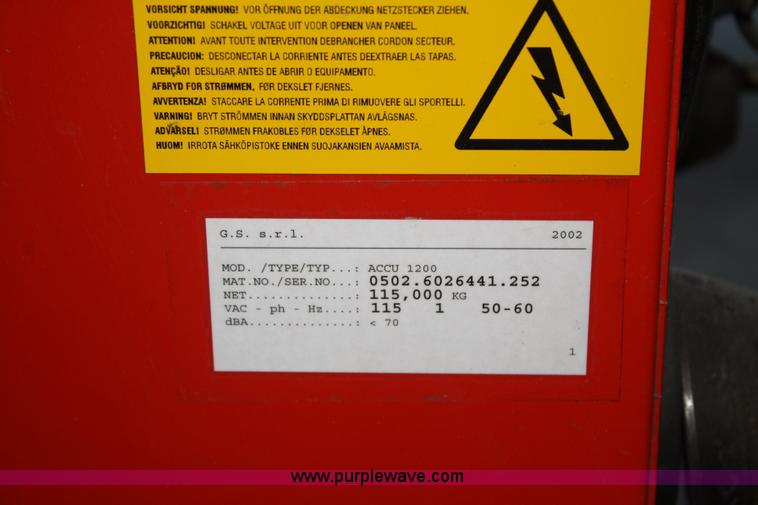 image for item A2359 Accuturn 1200 wheel balancer