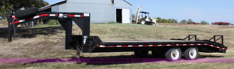 image for item A2816 2000 Rollins tandem axle goose neck trailer
