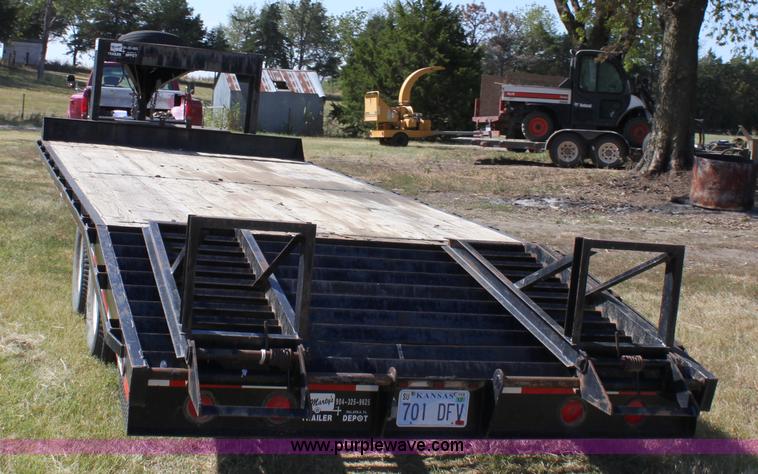 image for item A2816 2000 Rollins tandem axle goose neck trailer