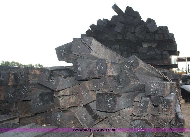 image for item B9254 (253) used railroad ties