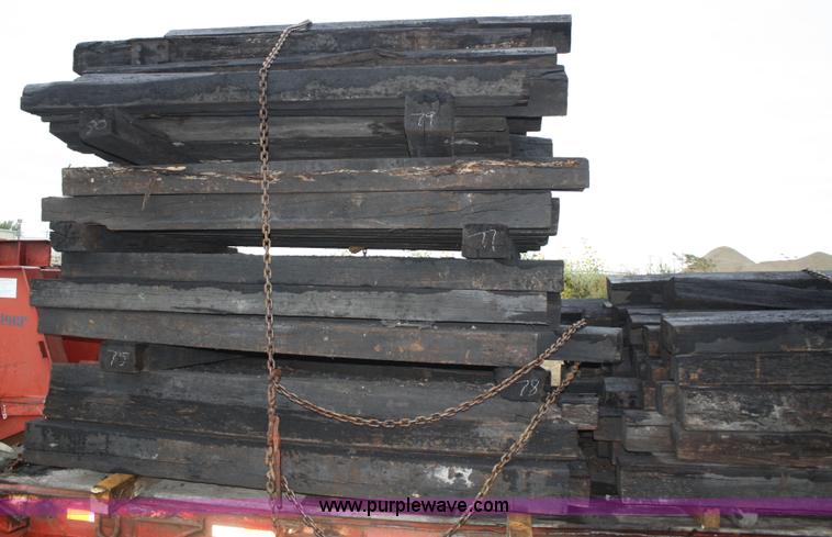 image for item B9254 (253) used railroad ties