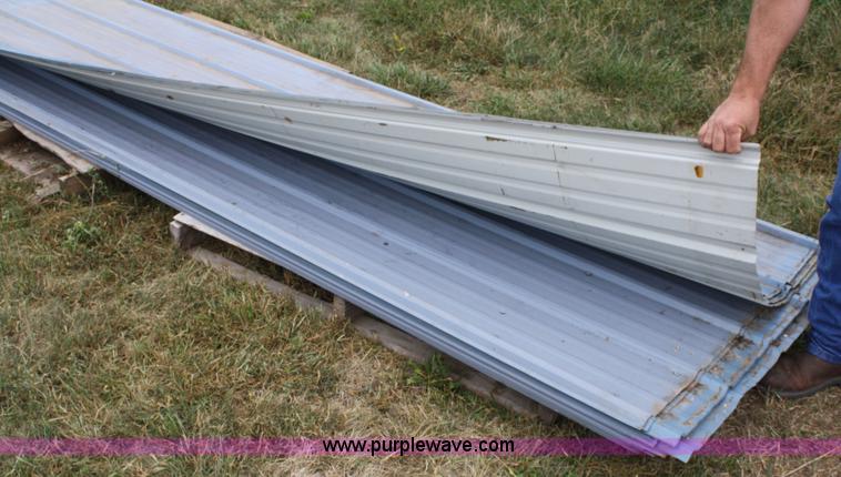 image for item B9256 (34) sheets of ribbed tin