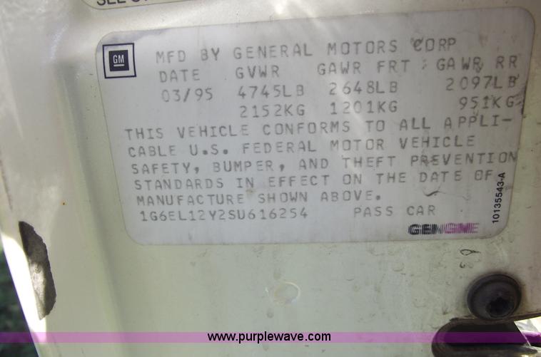 image for item C5531 1995 Cadillac Eldorado