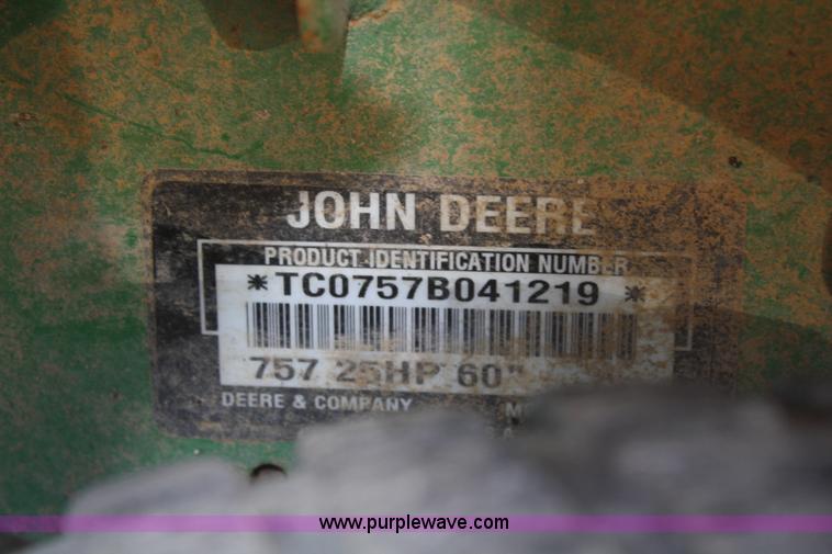 image for item A2360 John Deere 757 Ztrak mower