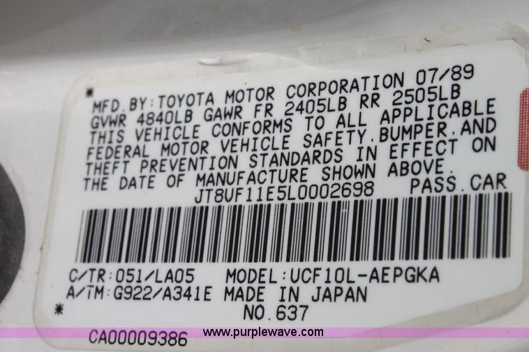 image for item A2738 1990 Lexus LS400