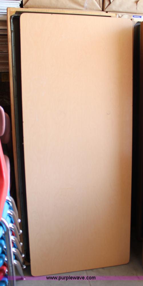 image for item A2796 (3) laminate top folding tables