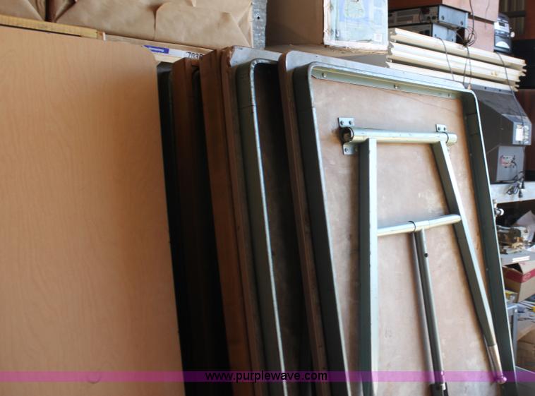 image for item A2796 (3) laminate top folding tables