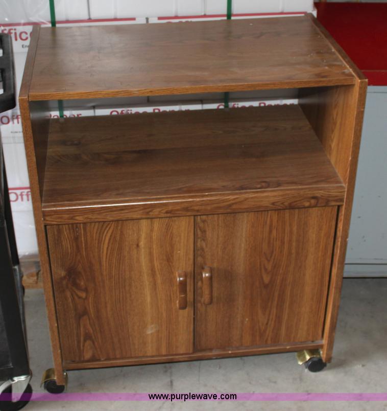 image for item A2811 (7) assorted rolling carts and cabinets