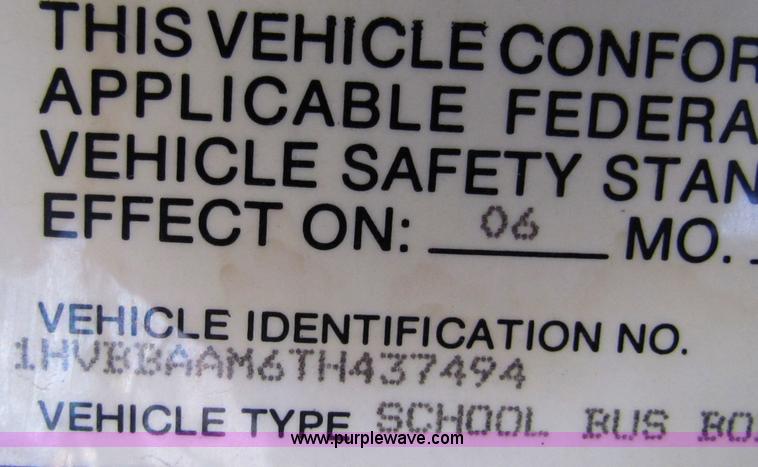 image for item A3529 1996 International 3800 Am Tran school bus