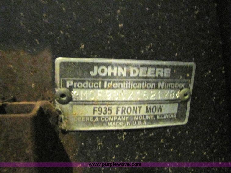 image for item C9535 1998 John Deere F935 60" mower