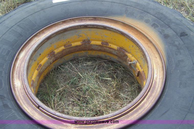 image for item E9278 14.00R24 tire and wheel