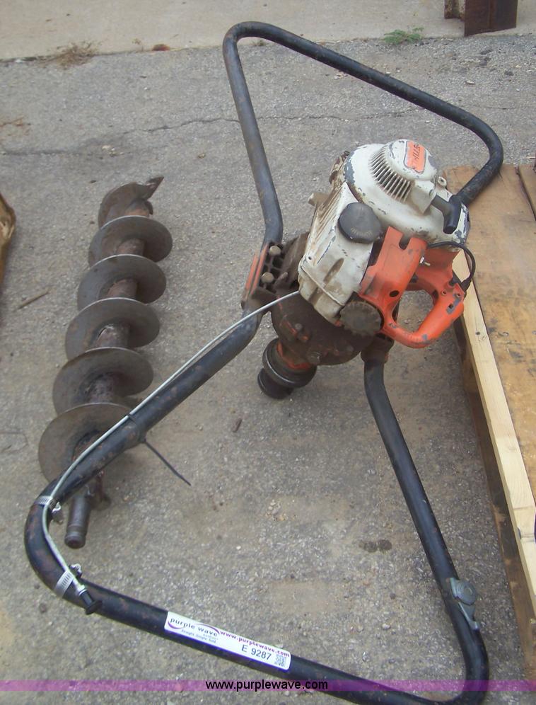 image for item E9287 Stihl gas powered post hole digger