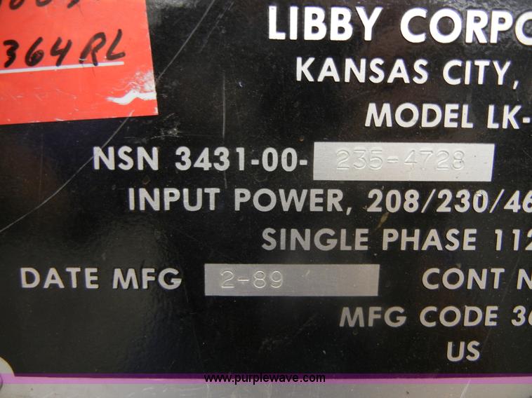 image for item F9303 1989 Lincoln Idealarc TIG welder