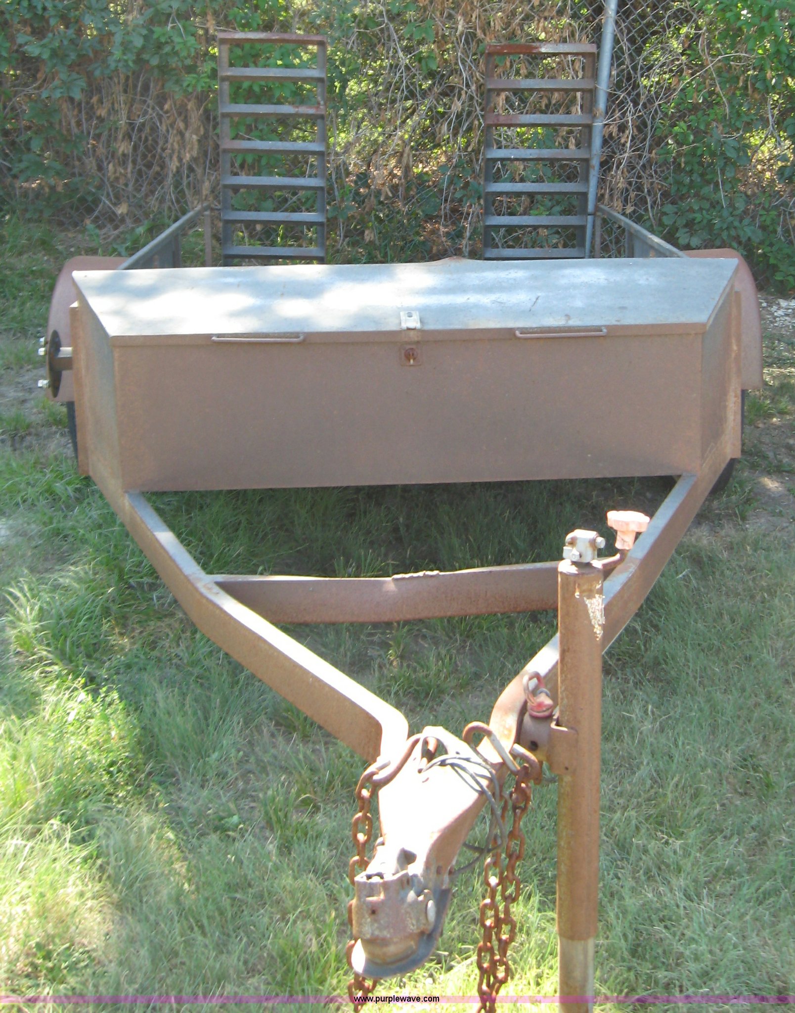 2003 shop built ATV trailer in Hays, KS Item A1317 sold Purple Wave